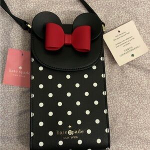 Kate Spade x Disney Black and White Polka Dot Bag